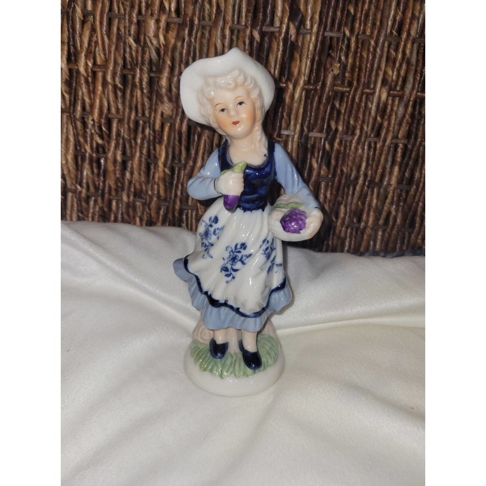 Vintage Figurine woman In Dress